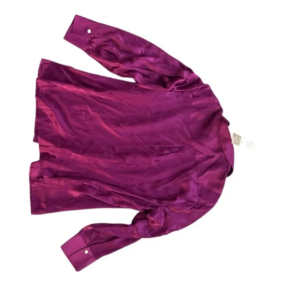 J. Jill Deep Purple Formal Blouse - Picture 3 of 3